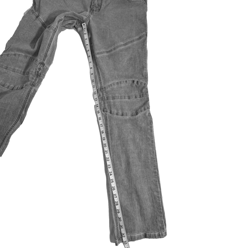 Affliction Jeans Men's 34 Long Gage Moto Stretch Charcoal Fade Motorcycle Style - Picture 12 of 16